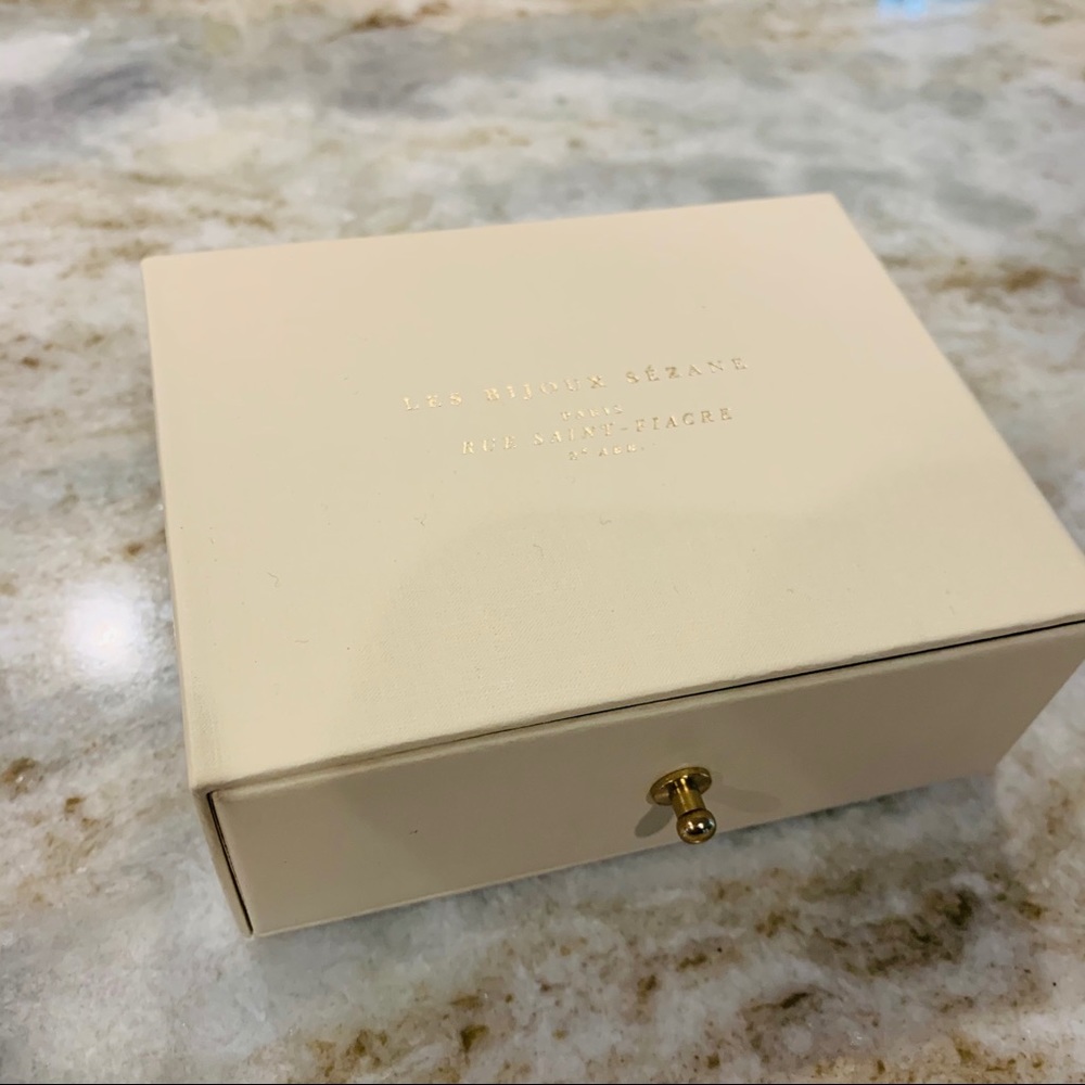 Sezane Cream Colored Jewelry Box